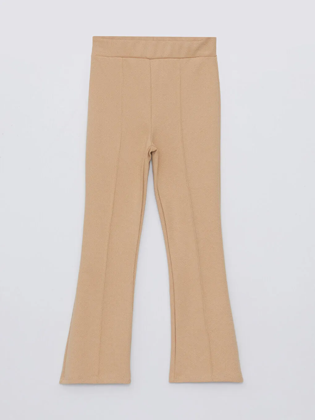 Elastic Waist Flared Leg Girls Leggings Trousers