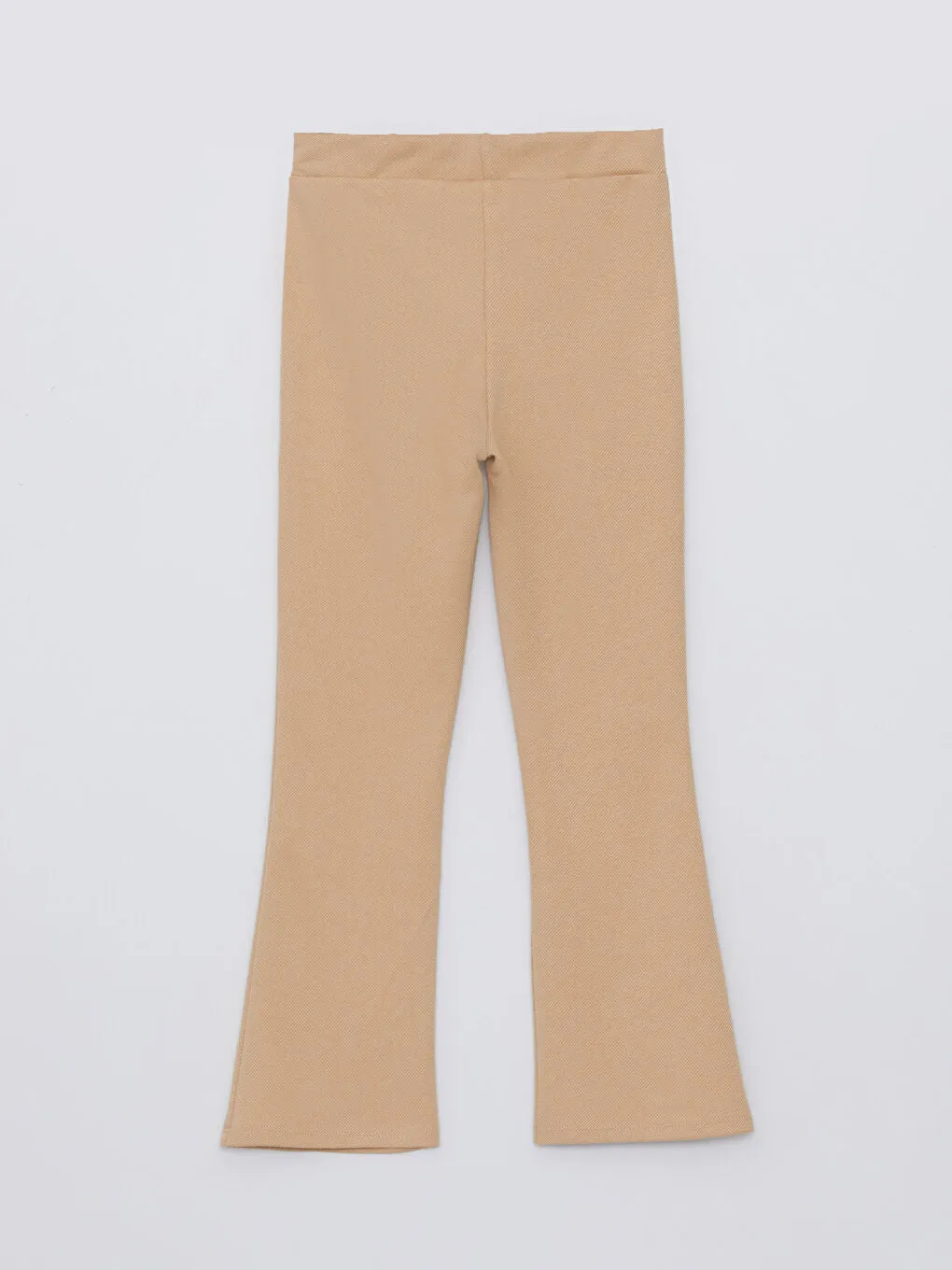 Elastic Waist Flared Leg Girls Leggings Trousers