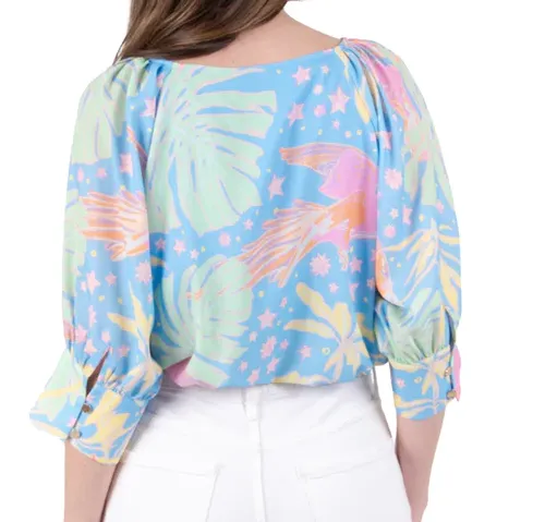 Emily McCarthy Celeste Crop - Parrot Party