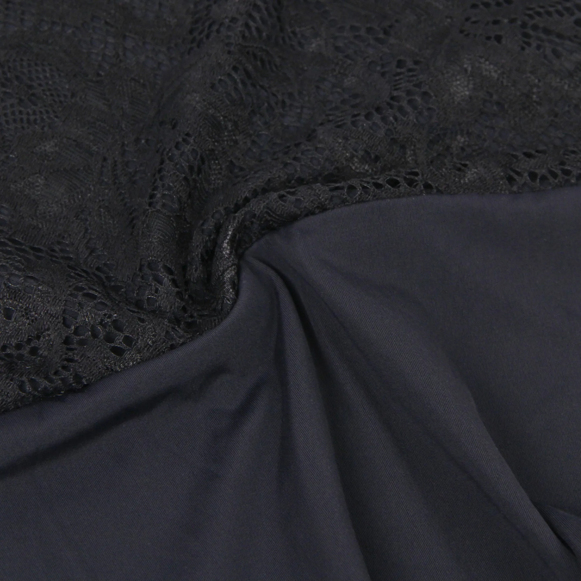 Farawlaya  Brushed Lace Long Sleeve Bodysuit