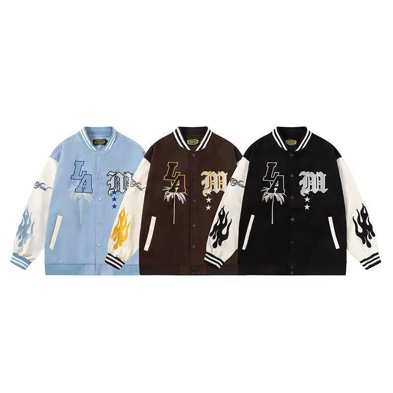 Flamy Baseball Palm Tree Jacket