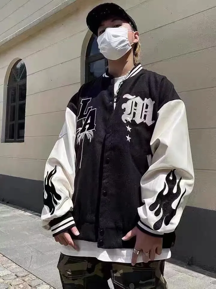 Flamy Baseball Palm Tree Jacket