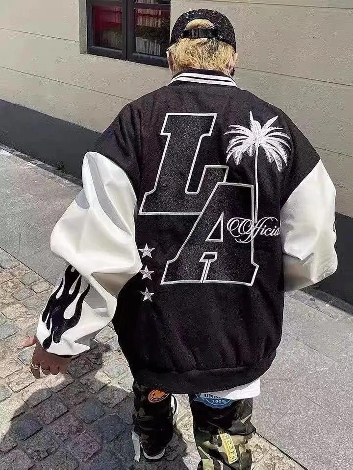 Flamy Baseball Palm Tree Jacket