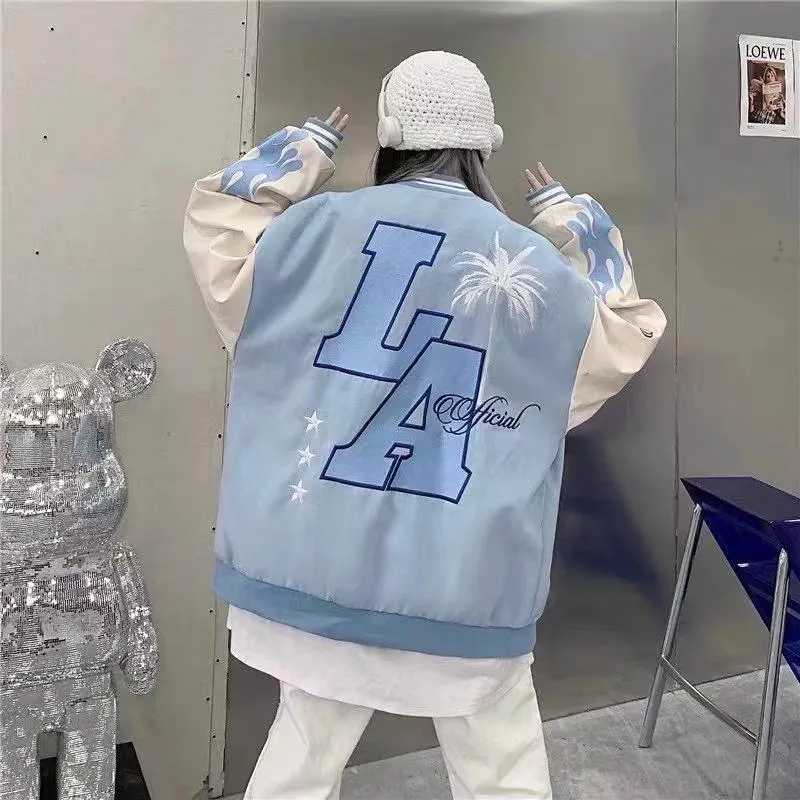 Flamy Baseball Palm Tree Jacket
