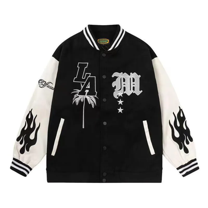 Flamy Baseball Palm Tree Jacket