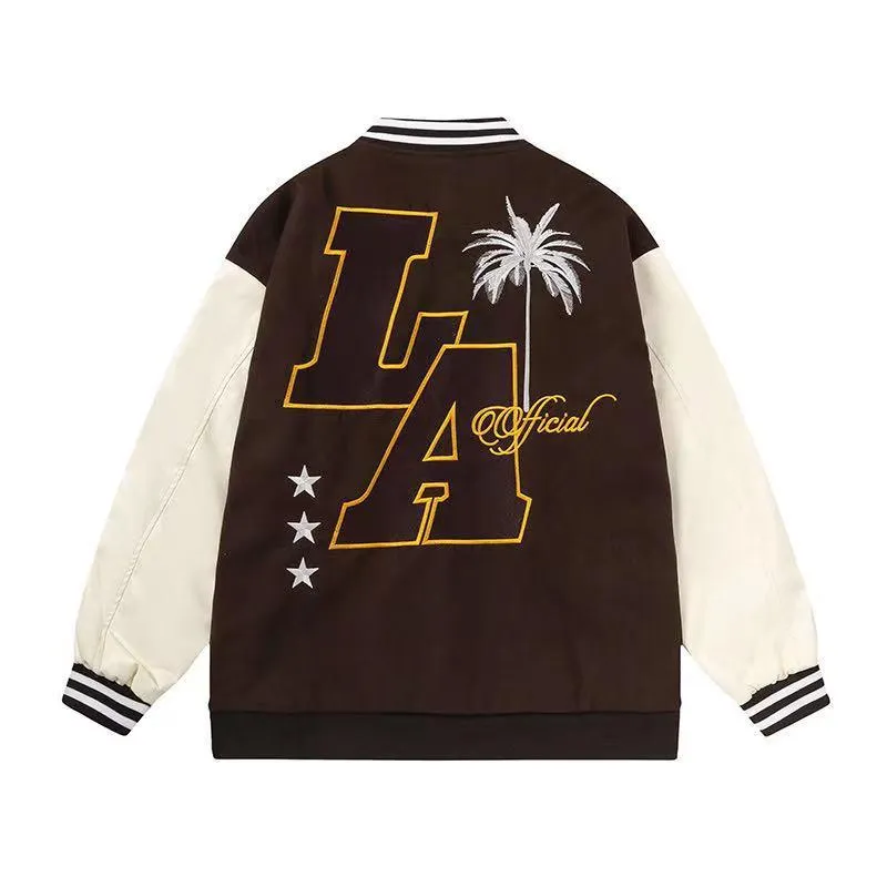 Flamy Baseball Palm Tree Jacket