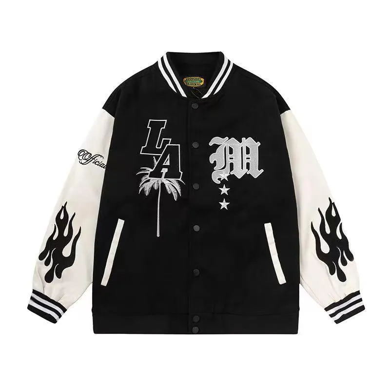 Flamy Baseball Palm Tree Jacket