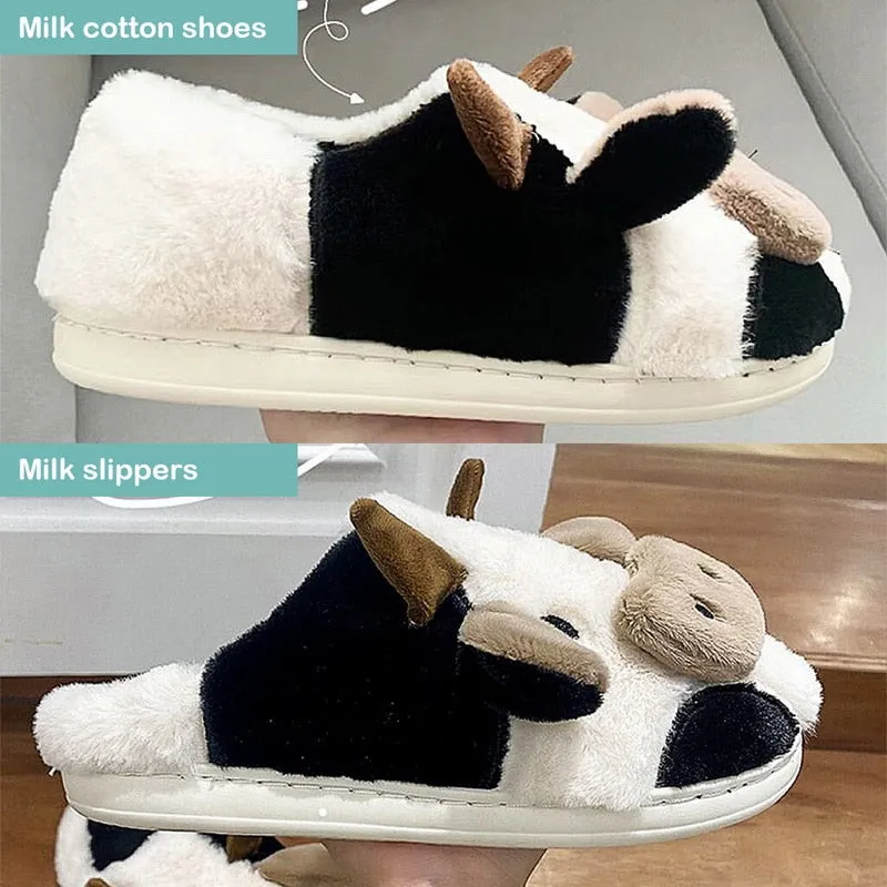 Fluffy Cute Animal design Slippers Women