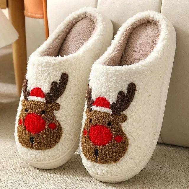 Fluffy Cute Animal design Slippers Women