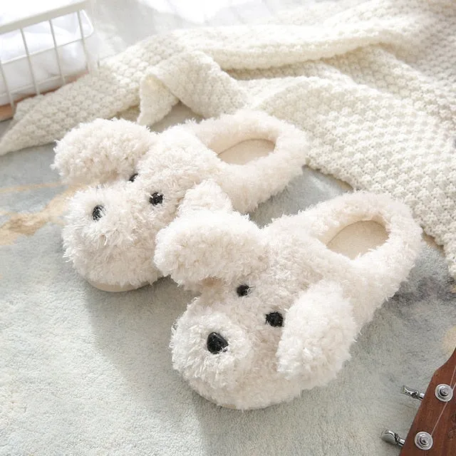 Fluffy Cute Animal design Slippers Women
