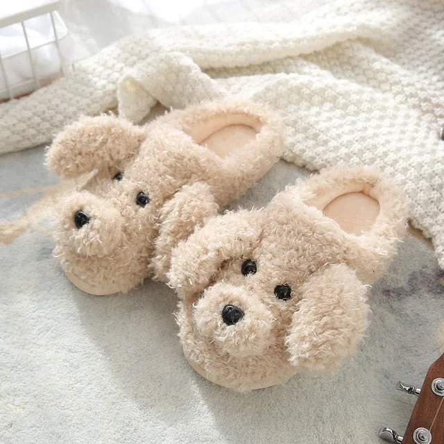 Fluffy Cute Animal design Slippers Women