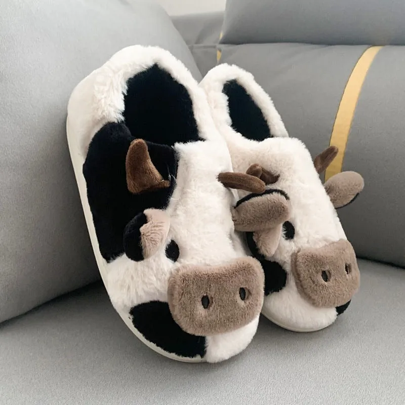 Fluffy Cute Animal design Slippers Women