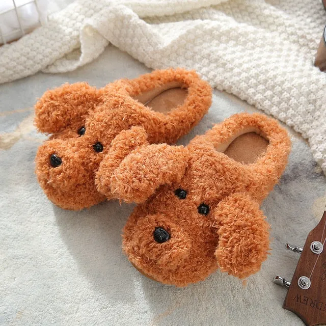 Fluffy Cute Animal design Slippers Women