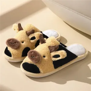Fluffy Cute Animal design Slippers Women