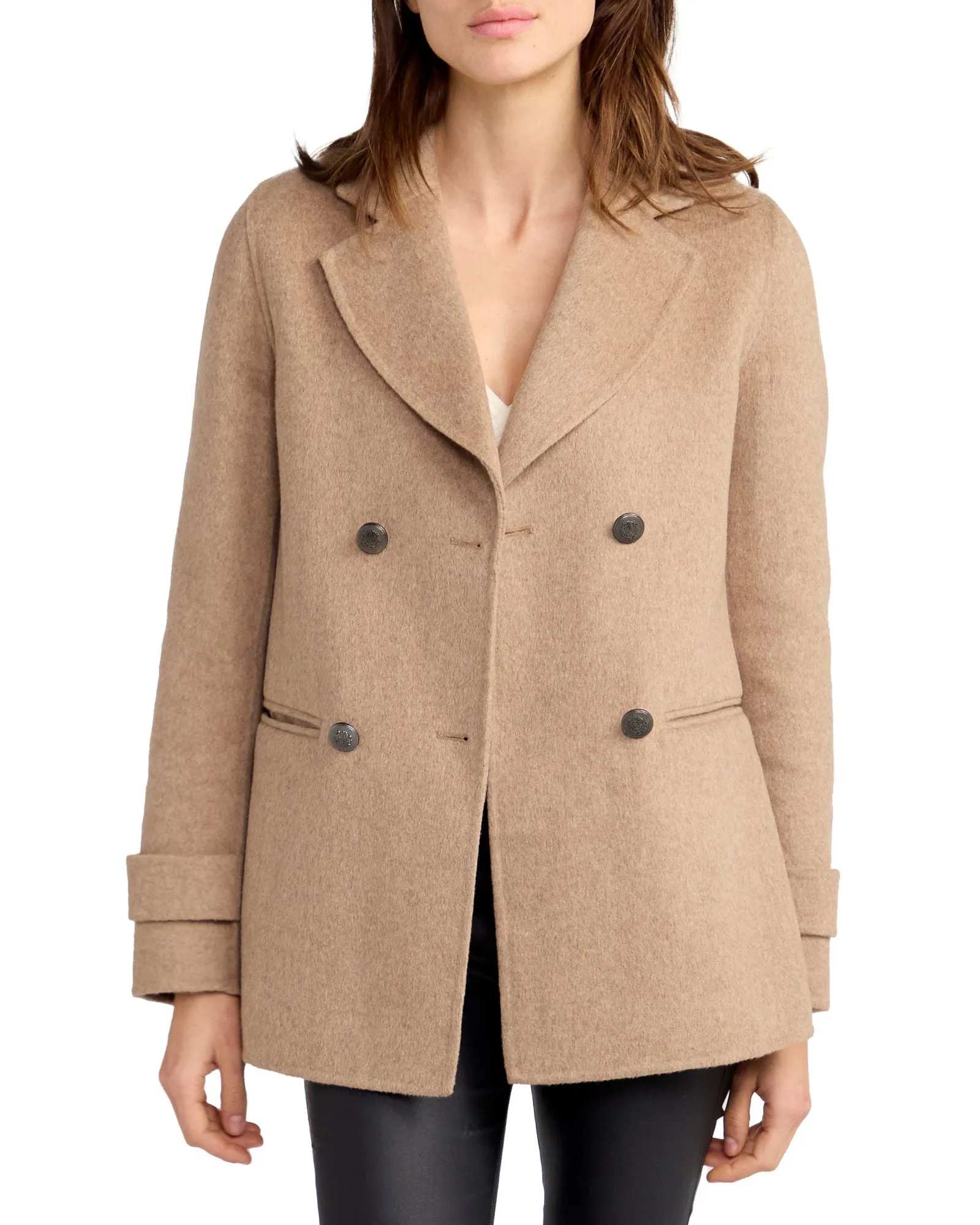 Forget You Military Peacoat - Oat