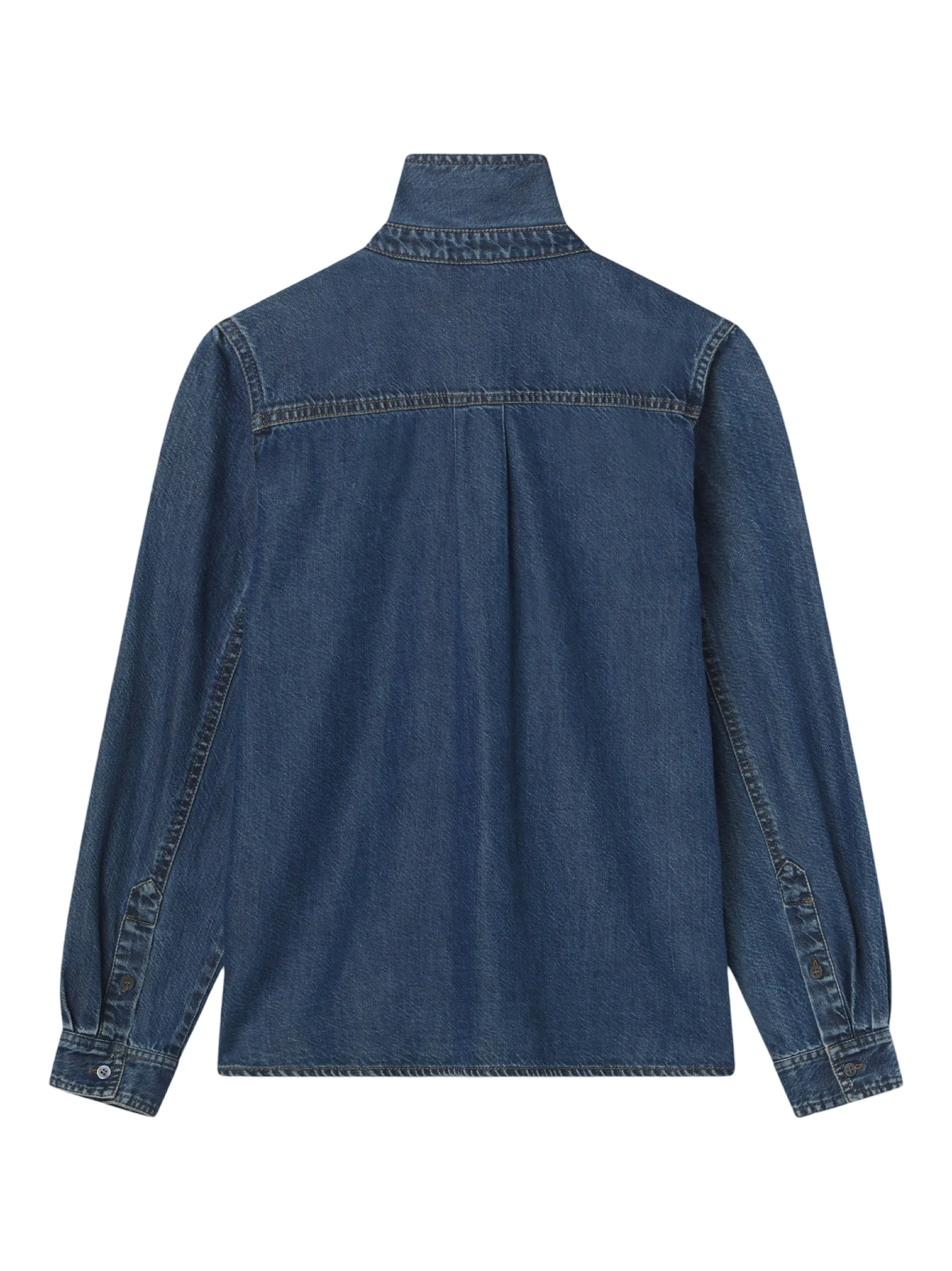 Frame The Secretary Blouse in Babydoll