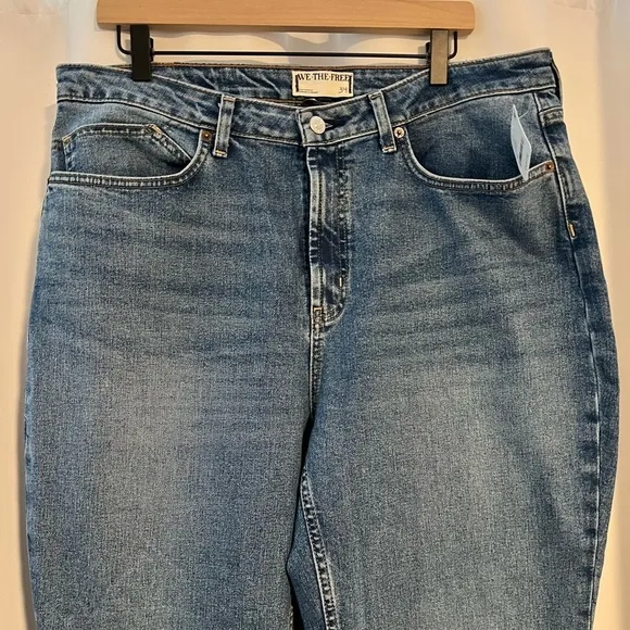 Free People CRVY Vintage High-Rise Flare Jeans Size 34 NWT