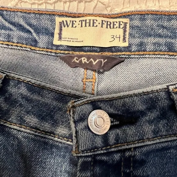 Free People CRVY Vintage High-Rise Flare Jeans Size 34 NWT