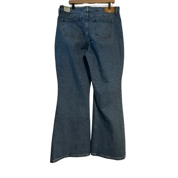 Free People CRVY Vintage High-Rise Flare Jeans Size 34 NWT
