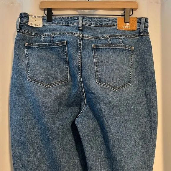 Free People CRVY Vintage High-Rise Flare Jeans Size 34 NWT