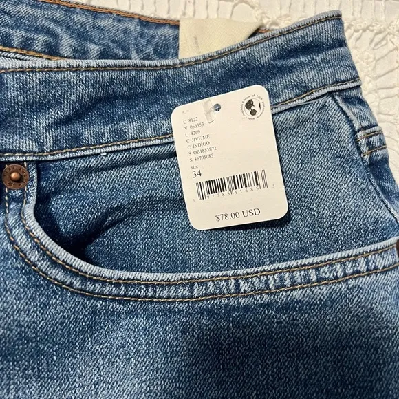 Free People CRVY Vintage High-Rise Flare Jeans Size 34 NWT