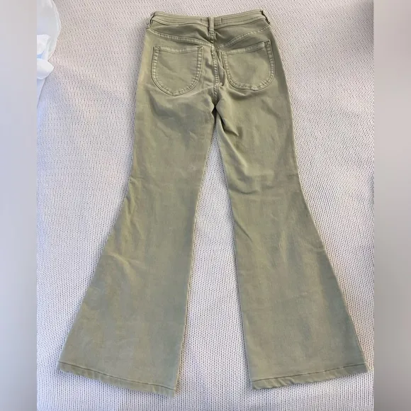 Free People We The Free Olive/Taupe Flared Jeans Size 26