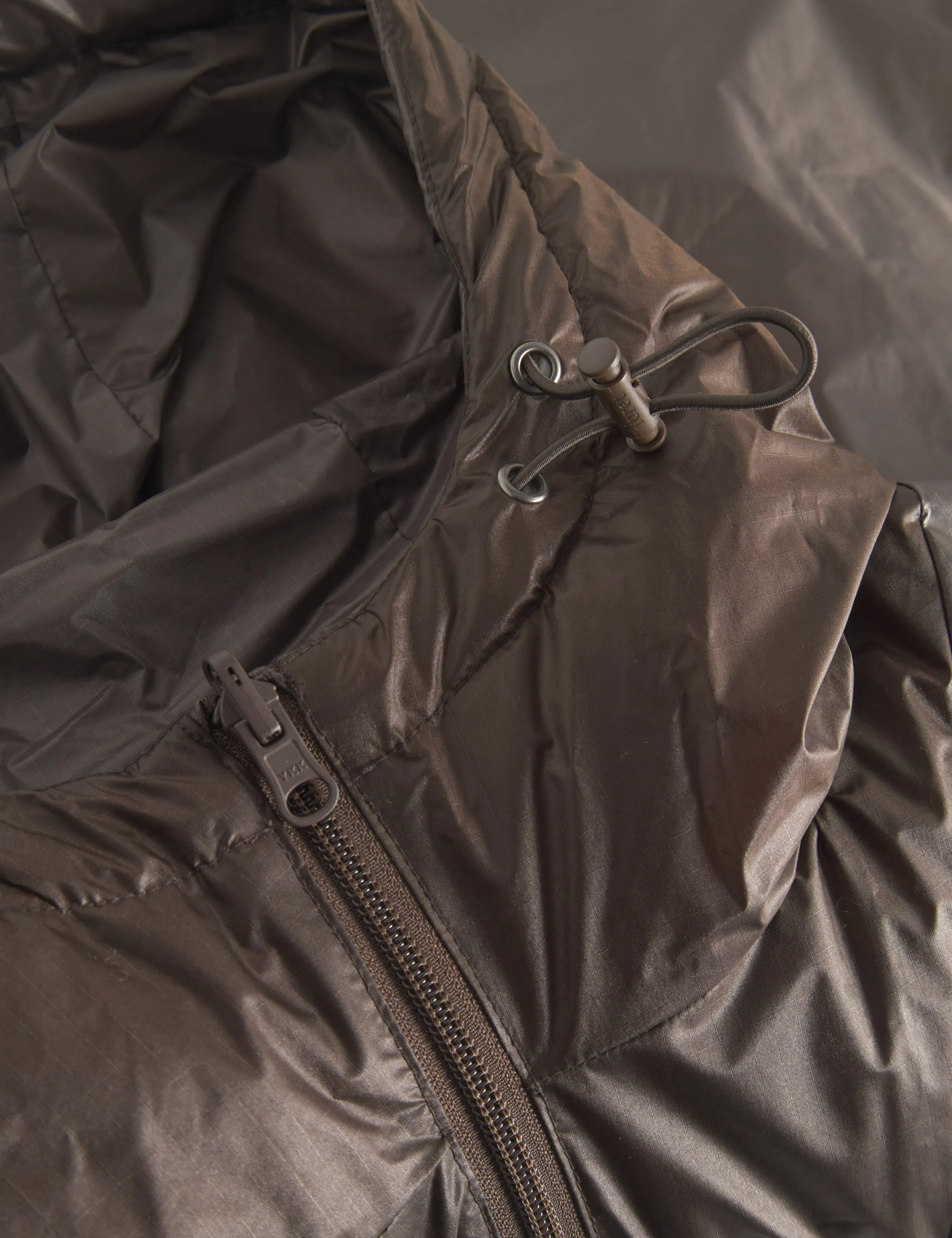 GRAIN REVERSIBLE PUFFER JACKET - BROWN