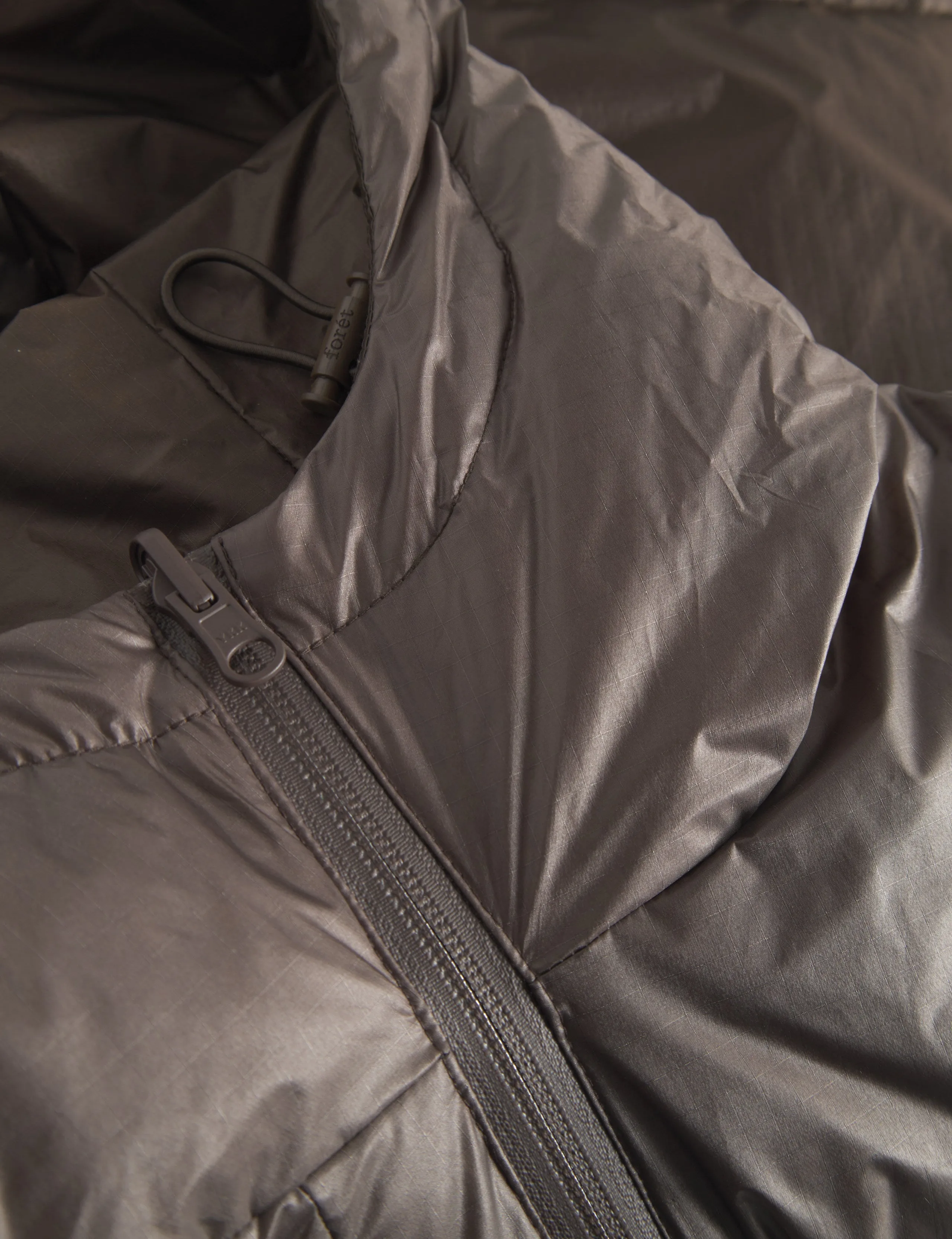GRAIN REVERSIBLE PUFFER JACKET - BROWN