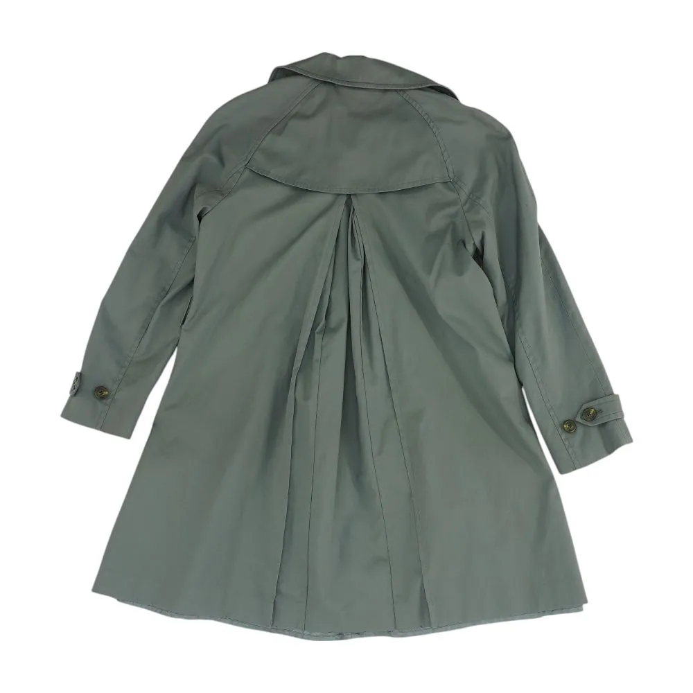 Green Solid Peacoat Coat