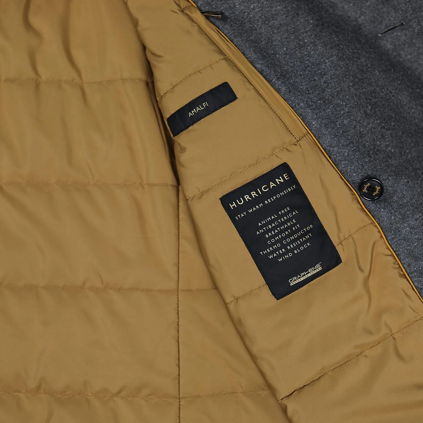 Grey Donegal Wool Peacoat