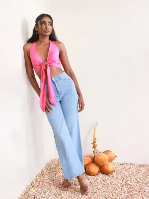 Halter Neck Tie-up Top