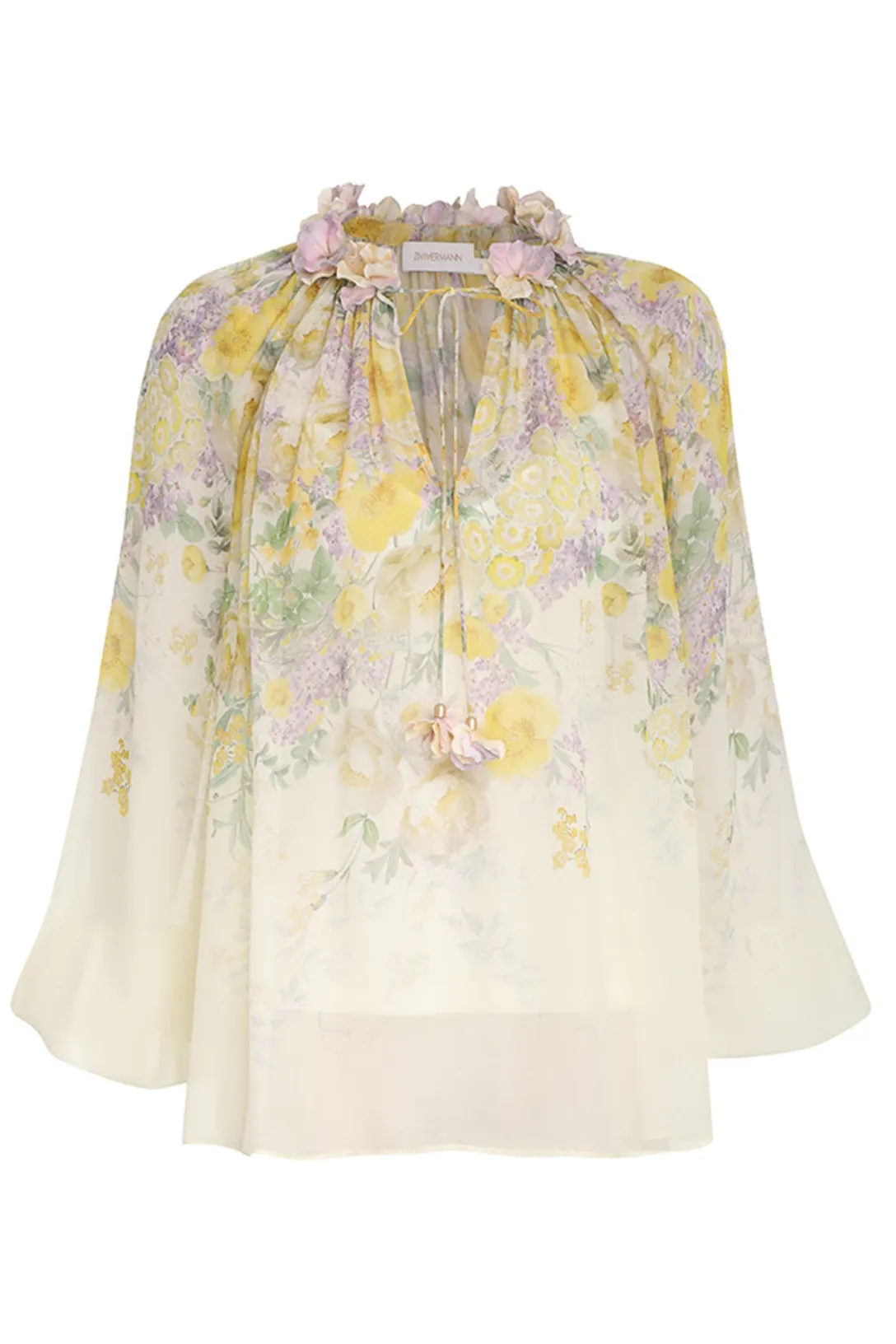 Harmony Billow Blouse | Citrus Garden Print