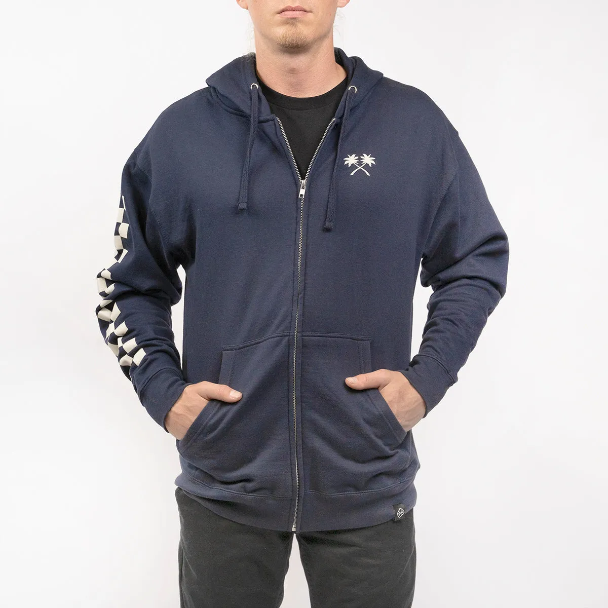 Haven Hooded Zip-Up - Navy