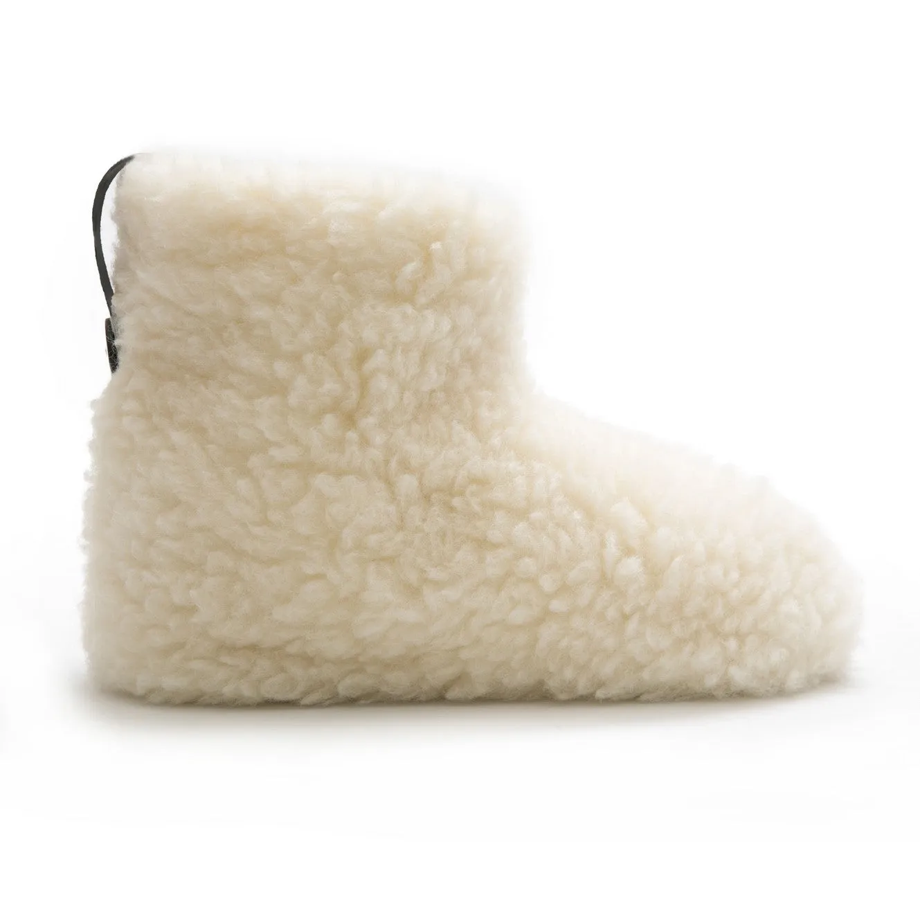 High Igloo Strap Slippers | Cream | Wool Lining