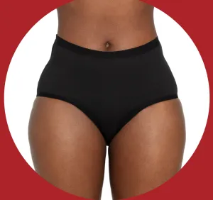 High Waisted Microfiber Undies-Medium Flow
