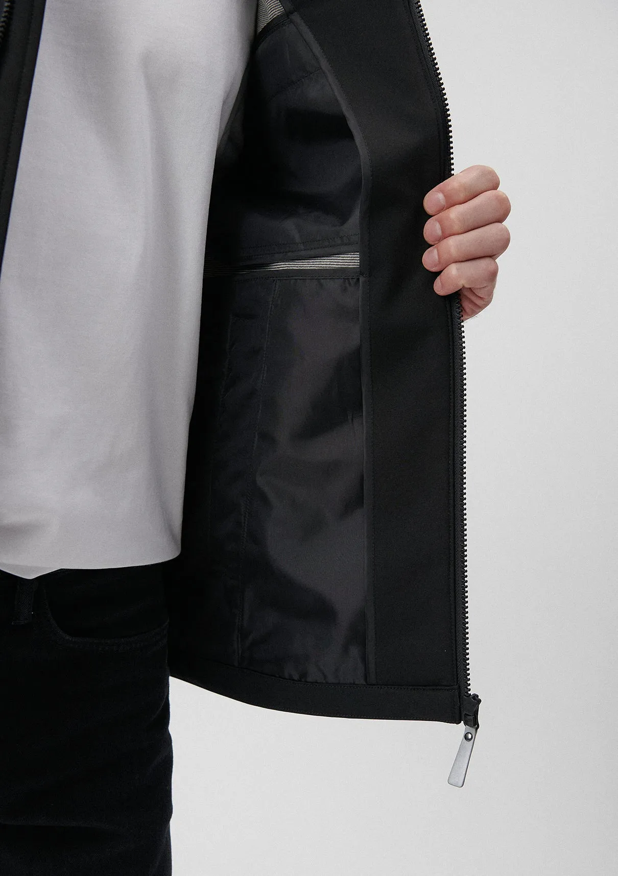 Hooded Black Jacket