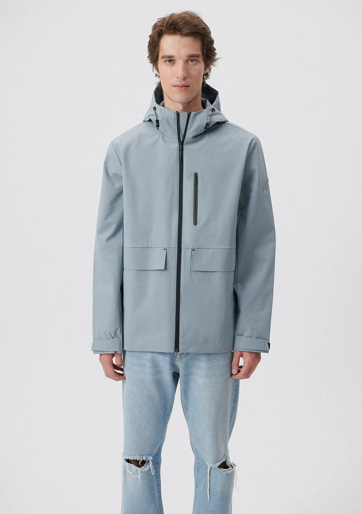 Hooded Blue Jacket