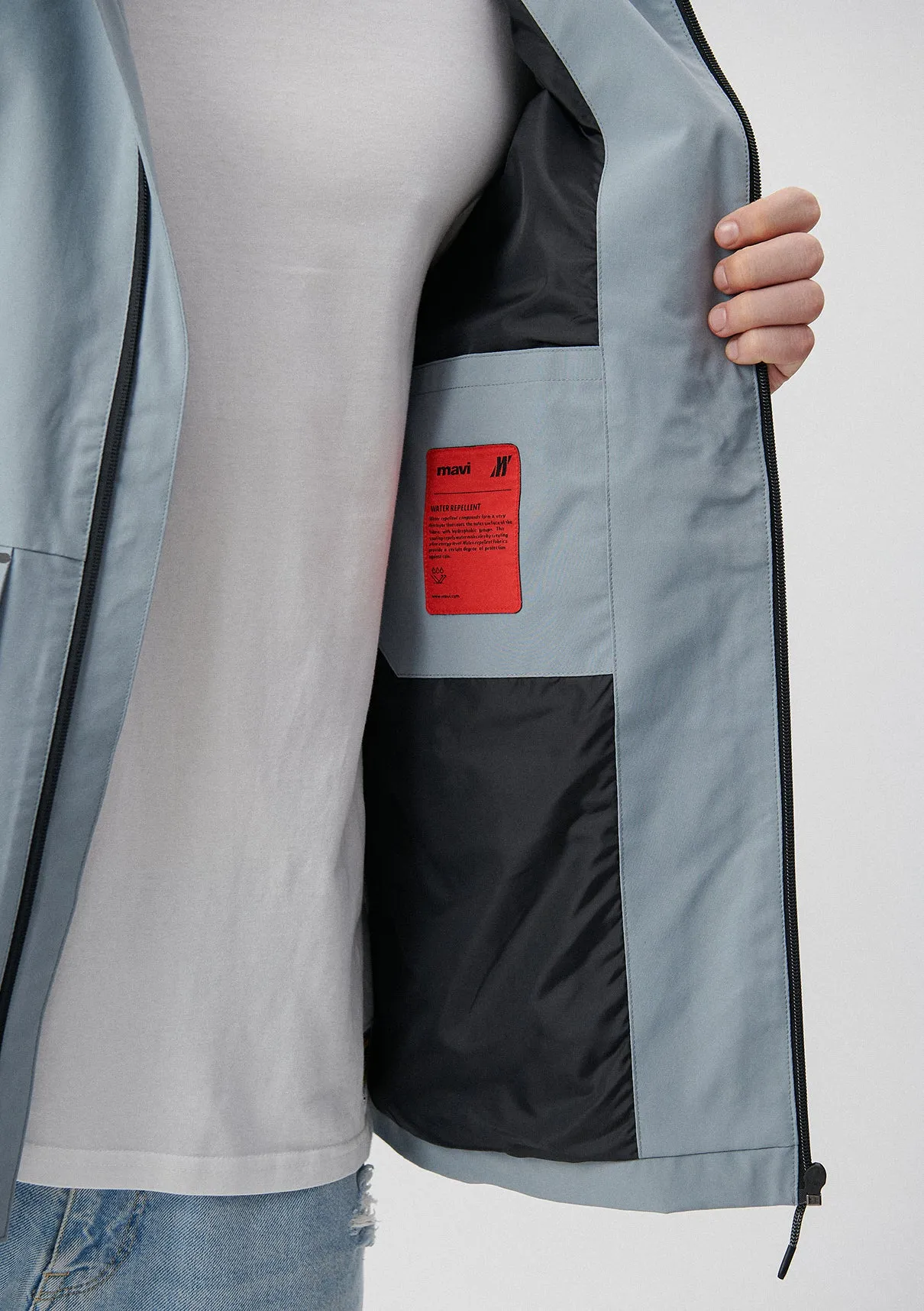 Hooded Blue Jacket