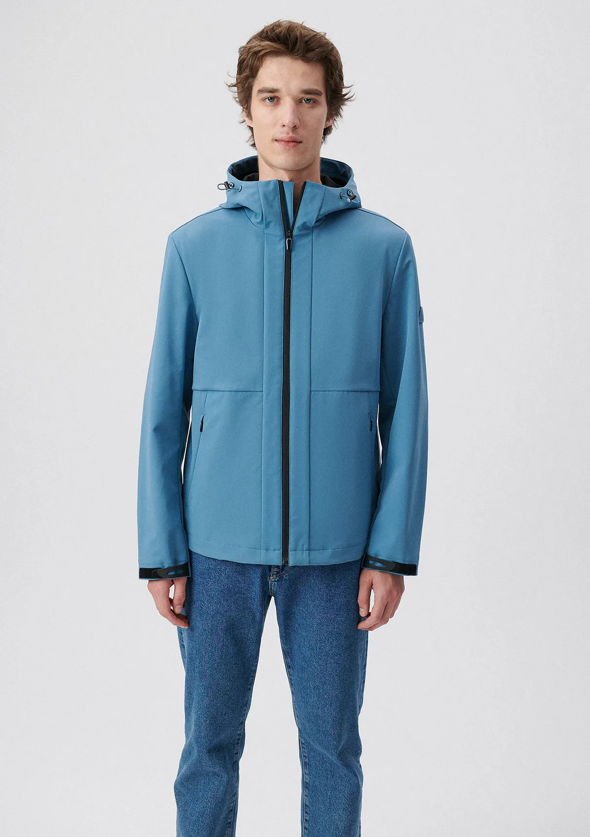 Hooded Blue Jacket