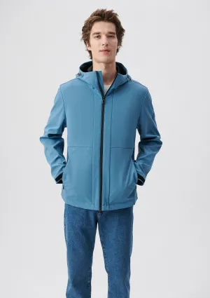 Hooded Blue Jacket