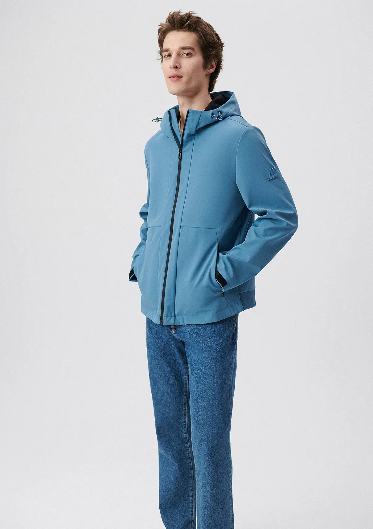 Hooded Blue Jacket