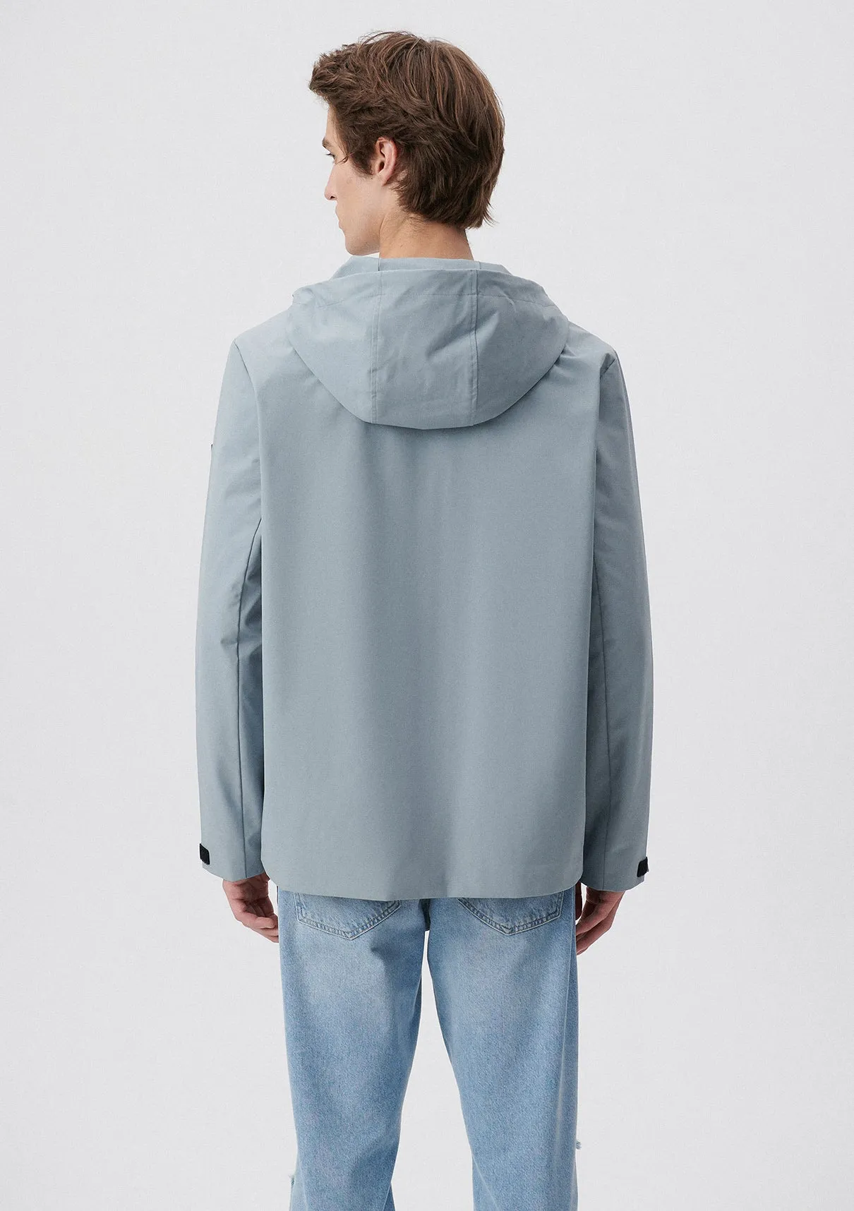 Hooded Blue Jacket