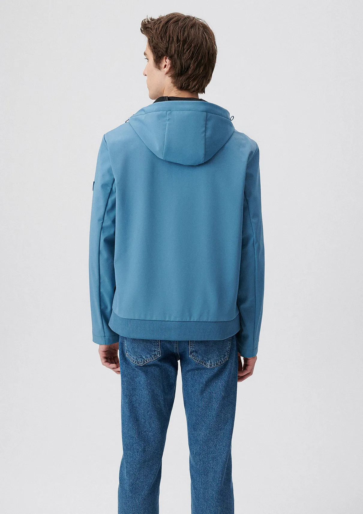 Hooded Blue Jacket
