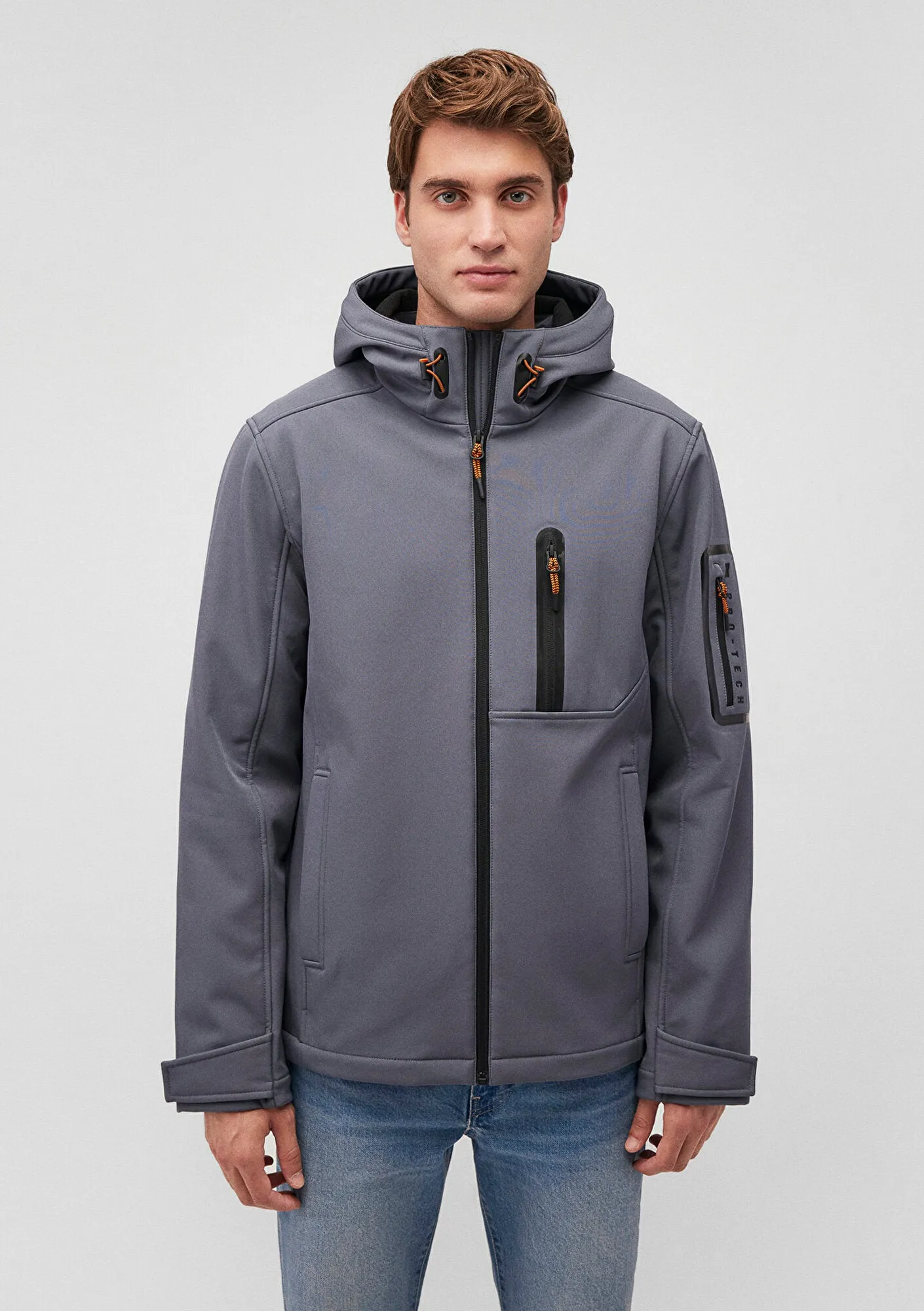 Hooded Navy Jacket