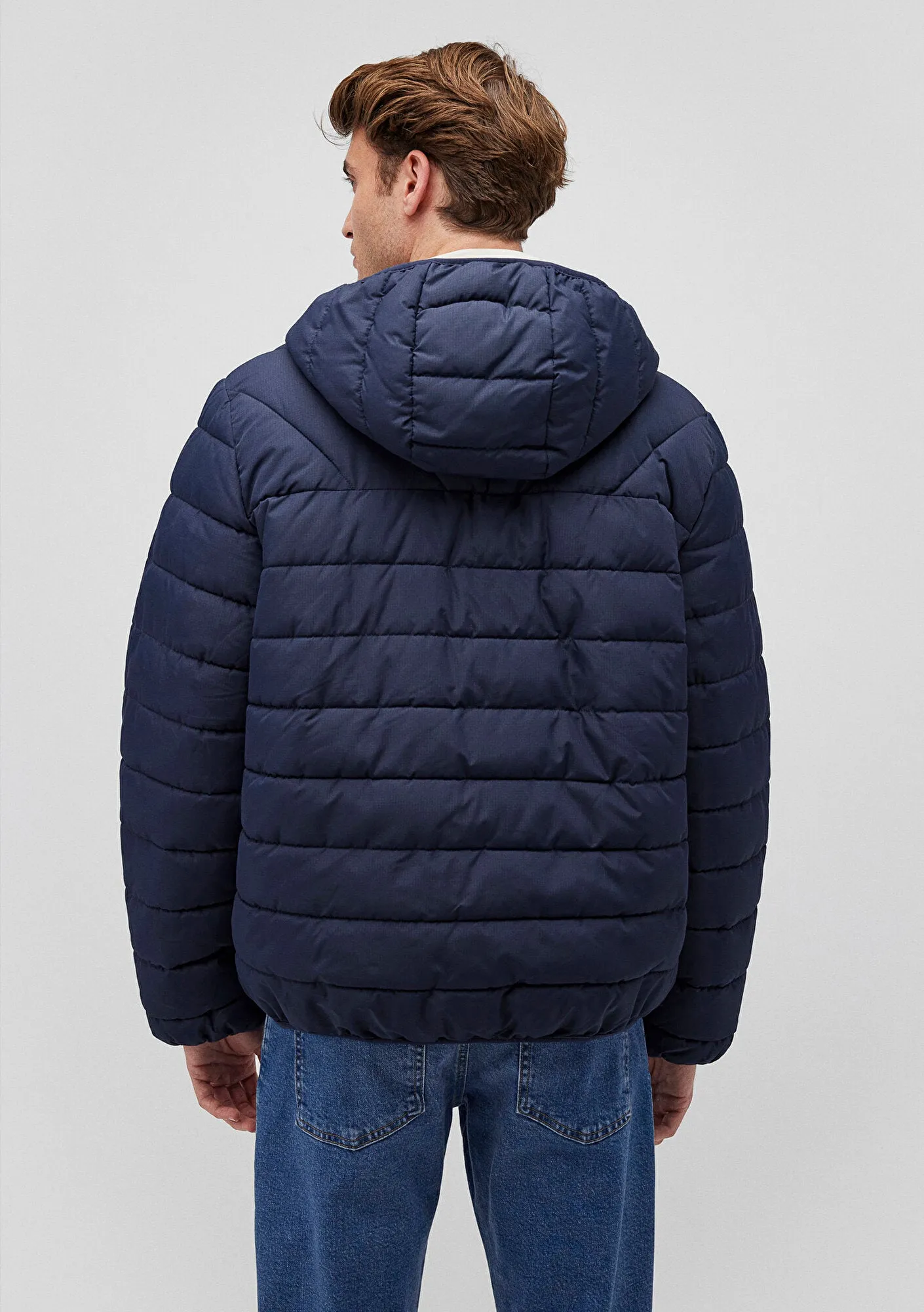 Hooded Navy Jacket