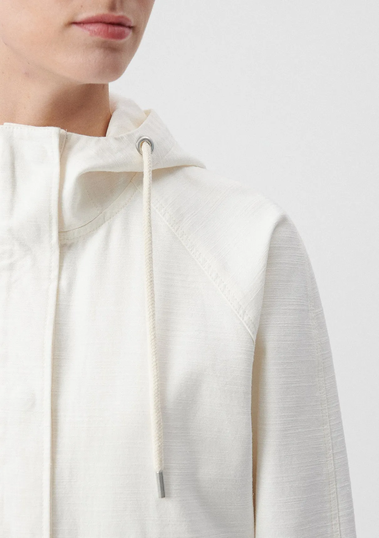 Hooded White Jacket