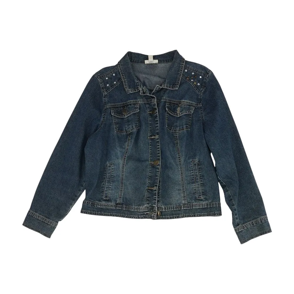 Indigo Solid Denim Denim Jacket