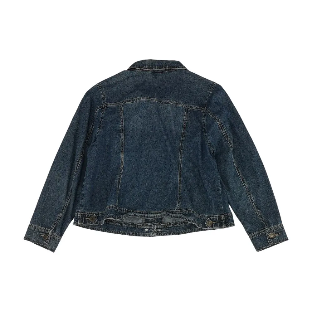 Indigo Solid Denim Denim Jacket