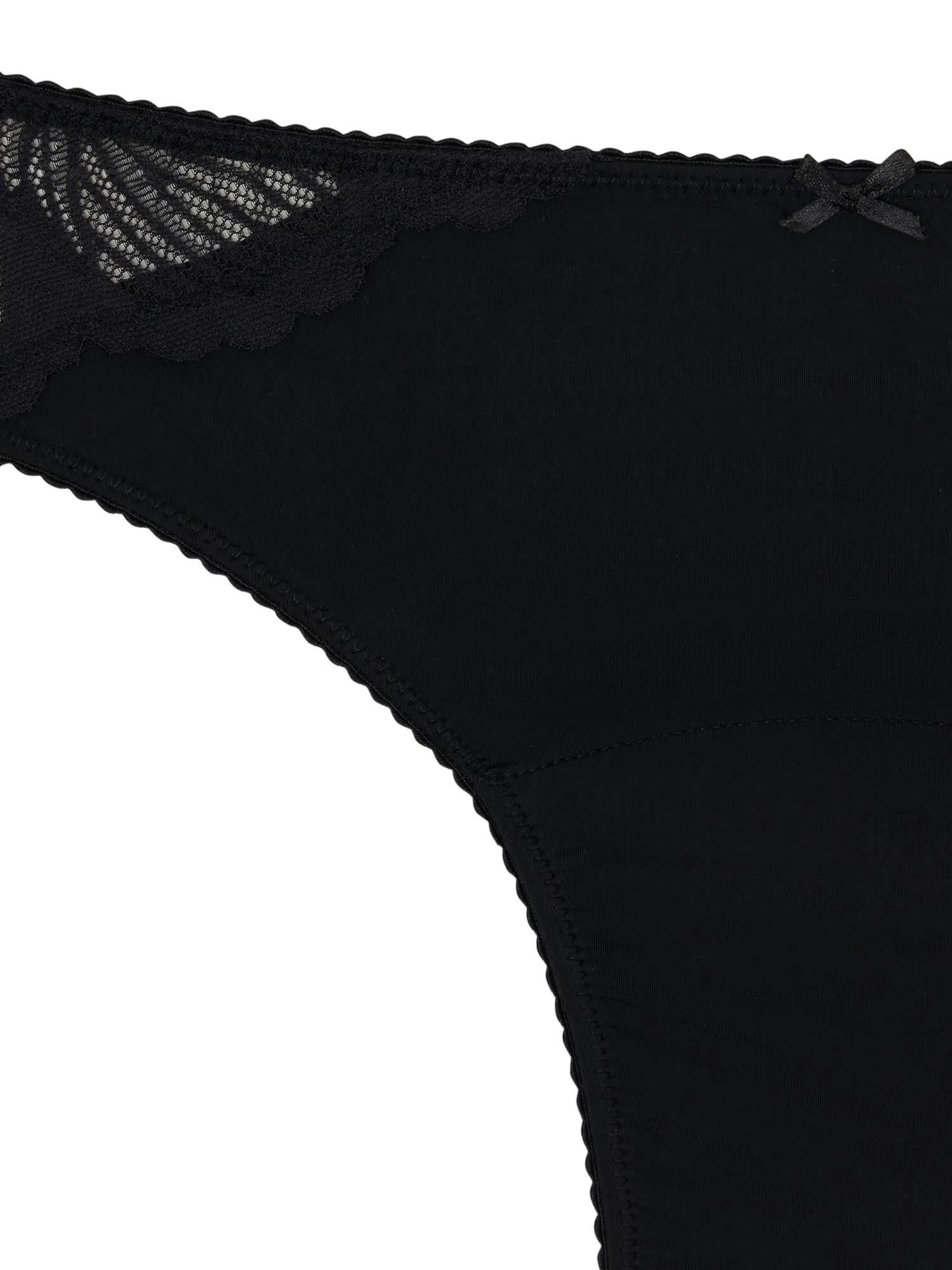 Ines Midi Brief Moderate-Heavy Noir Black