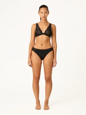 Ines Midi Brief Moderate-Heavy Noir Black